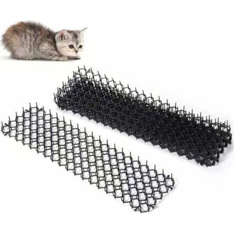 INHHUB Anti-Chat avec Pointes, Lot de Tapis Anti-écailles pour Chat avec Pics, 45x33 cm Tapis Répulsif Chat Exterieur Pic Anti-Chat, Epine Grille Tapis Anti-Chiens pour Clôture de Jard (1/5)