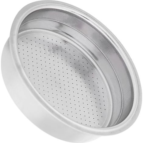 Filtre à café double couche en acier inoxydable, panier pressurisé pour machine à expresso, accessoire tasse unique (1/5)