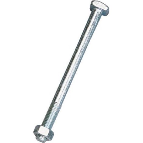 Boulon de charpente acier zingué tête carrée écrou hexagonal 16x300mm marquage CE boite de 25 pièces - STAFA TRADING