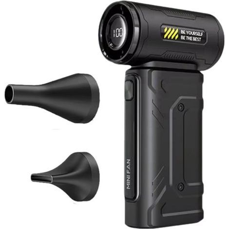 1 Stück. Farbe: Schwarz. Material: Kunststoff. M358 Hochleistungs-Tragventilator, Mini-Turboventilator, Campingventilator. (1/5)