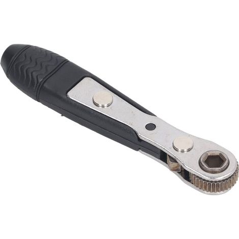 Tournevis à Cliquet, 1/4in Mini clé à Cliquet ABS Chrome Vanadium Alliage Acier Ergonomique Multifonctionnel pour Garage (1/5)