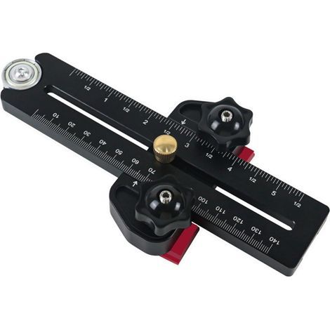 Thin Table Saw Jig Guide, Extended Thin Rip Jig, Scie de table Jig Guide Mince Rip Jig, pour 1/4" x 3/8", pour la répétition de bandes étroites (1/5)