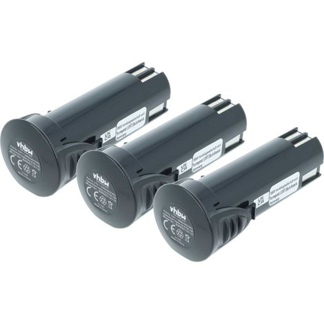 vhbw 3x Akku kompatibel mit Panasonic EZ7411X, EZ7411LA1J, EZ7411 Werkzeug (2000 mAh, Li-Ion, 3,6 V) (1/4)