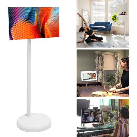 Televisor móvil con pantalla táctil de 21,5 pulgadas, Android 12, Smart Screen, 4 GB de RAM, 64 GB de ROM, proyección, Wi-Fi, Bluetooth y enchufe estadounidense (100–240 V). (1/5)