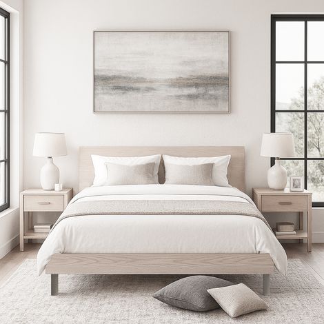 LETTO MATRIMONIALE CON GIROLETTO MOD. KATERINA OLMO PERLA