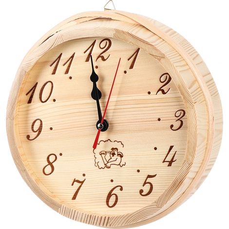 Horloge murale simple pour sauna, accessoire de décoration intérieure (1/5)