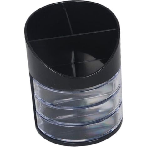 Portalápices de oficina, bandeja para bolígrafos, bandeja para lápices de oficina, color negro. (1/5)
