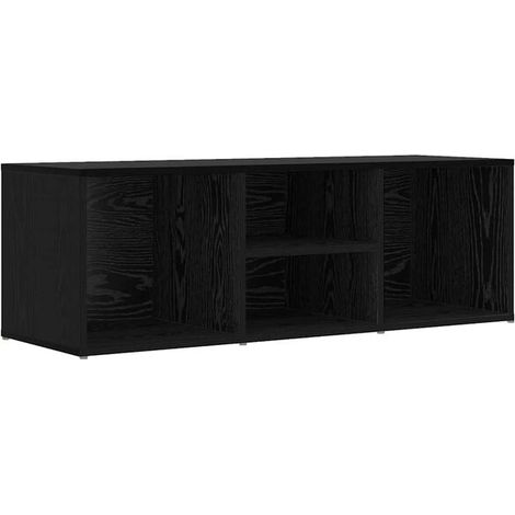 Tabouret à chaussures, chêne noir, 102 x 35 x 35 cm, bois d'ingénierie. (1/5)