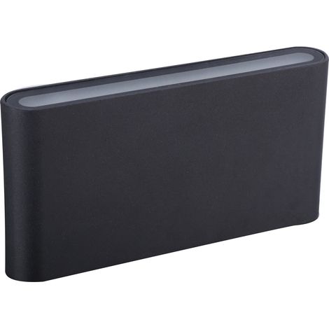 Applique led rectangulaire à double faisceau mod. Alicante couleur anthracite (1/4)