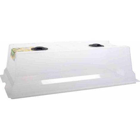 Anzuchthaus für Gemüsegarten, L x B x H 75 x 37,5 x 21,5 cm, transparent (1/3)