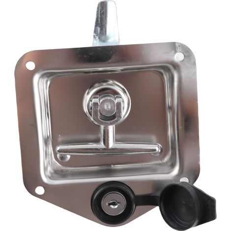 Poignée en T avec Clés Poignée Pliante Serrure de Boîte à Outils en Acier Inoxydable pour un Usage Commercial à Domicile et la Performance Protège l'outil et Pendant une Période (1/5)