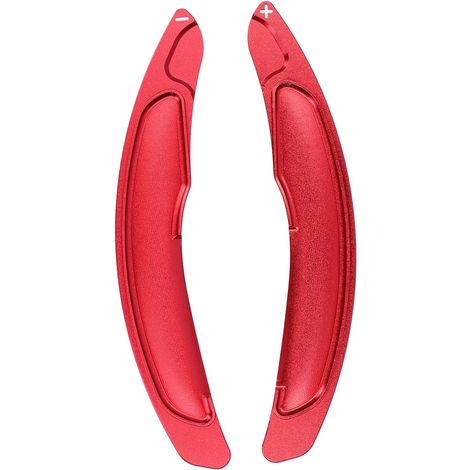 Extension de Levier de Vitesse au Volant, Aluminium CNC Rouge, Extension de Levier de Vitesse à Bande Double Face, Idéale pour Lancer Evo X 10 Outlander 2008 2016 (1/4)