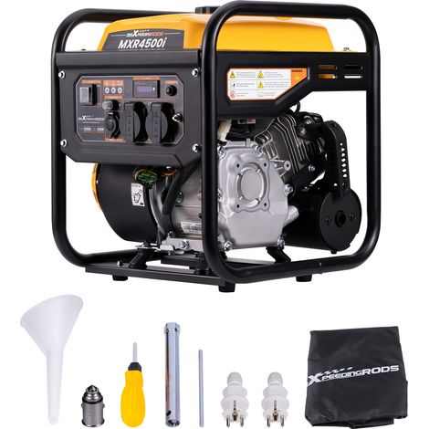 3500W Gruppi elettrogeni Inverter Portatile Benzina 4 tempi con 2 prese 230V generatore di corrente silenziato come di emergenza domestica per Garage Officina Cantiere Camping maXpeedingrods (1/5)