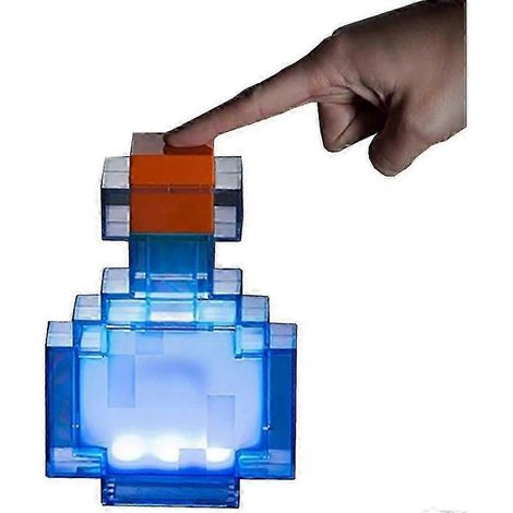 Lampe de table LED à couleur changeante en forme de flacon de potion, idéale pour la chambre, le bureau ou le salon. (1/5)