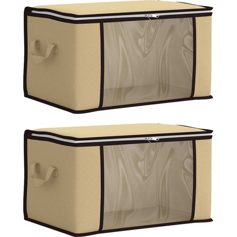 Maison Exclusive - Scatola di stoccaggio con finestra laterale trasparente 2 pz (1/5)