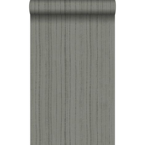 papier peint à rayures fines irrégulières taupe - Origin Wallcoverings (1/5)