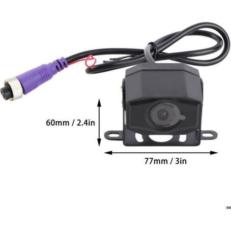 Caméra de Vision Nocturne AHD, Enregistreur de Conduite de Voiture Vue de Face Sauvegarde 4 Broches Parking Caméra Recul Moniteur (1/5)