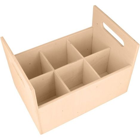 Casier en bois à poignée (1/4)