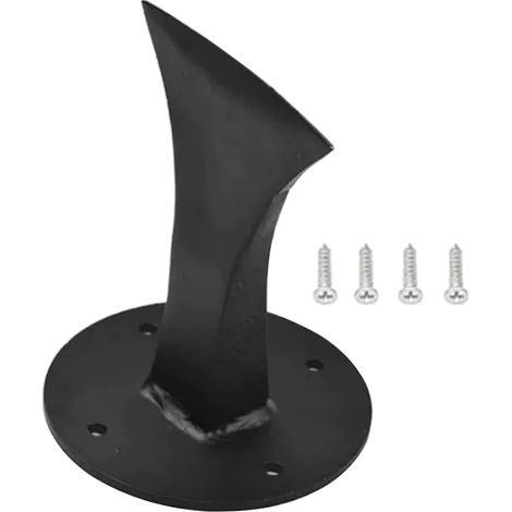 Fendeur de Buches - Manuel - Pour Poêle à Bois et Cheminée - Structure Acier Noir - 4 Vis de Fixation - 1 Pièce