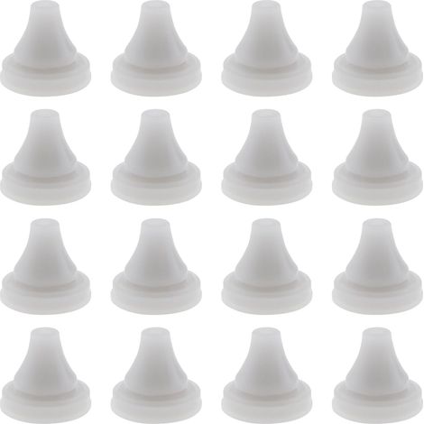 50 Stück Duschdüsen-Ersatzteile, Silikondüse für Duschkopf, geeignet für Duschlochdurchmesser 4 mm (Grau)