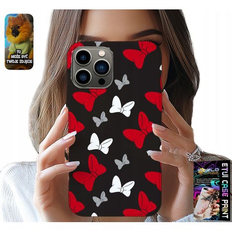 Custodia per iPhone 13 PRO - fiocchi rossi e bianchi, topo, motivi (1/5)