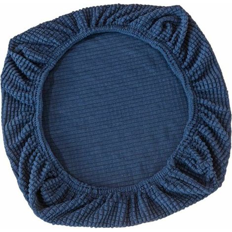 ZVD Housse extensible Housse de siège pour chaise de bureau Chaise de bureau pivotante Chaise pivotante, Bleu foncé (1/4)
