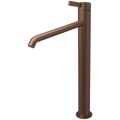 Mitigeur Lavabo Haut Inox Or Rose Brosse Pvd - CRISTINA ONDYNA PA22234I