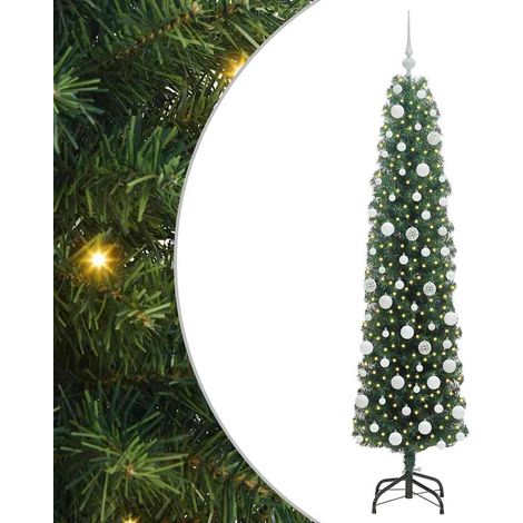Árbol de Navidad artificial Verde 180 cm PVC, Acero y Plástico vidaXL