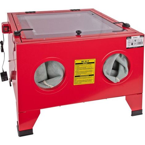 Dema – Cabine de sablage 90L – Pression de travail 5,5 bars – Débit minimum 150L/min – Pour microbillage pièces métalliques