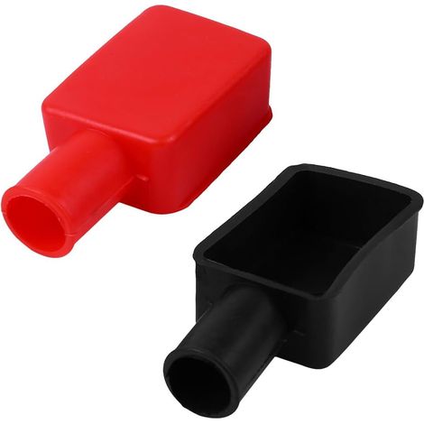2 Pièces Capuchon Battery Terminal, Bornes de Batterie Couvre, Caoutchouc Bornes Bouchon Protecteur,pour Voiture Camion Moto, Installation Facile et Résistance à la Corrosion (1/5)