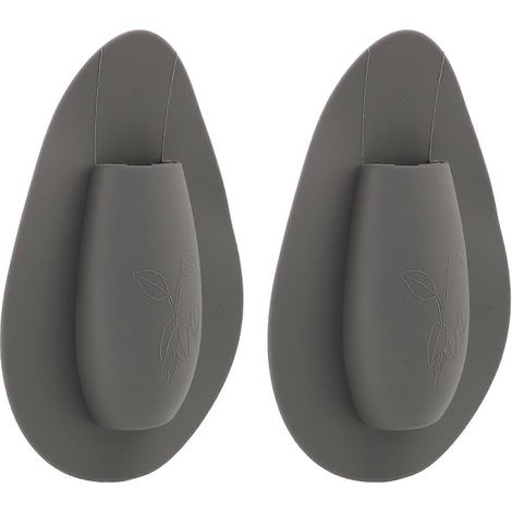 Lot de 2 vases muraux décoratifs pour la maison, vases à fleurs adhésifs amovibles, accessoire de décoration (1/5)