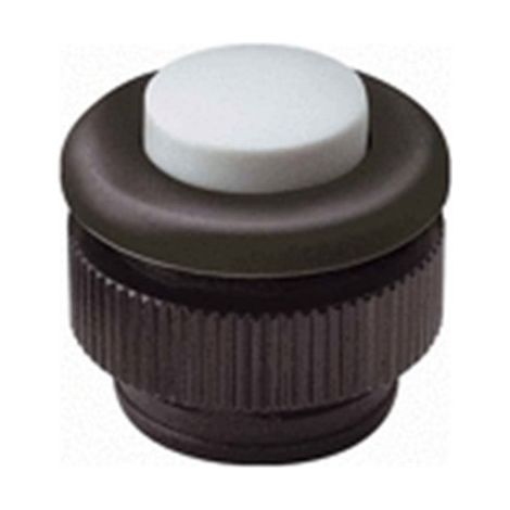 Grothe 61031 Tasto per campanello 1 parte Nero, Bianco 12 V/1,5 A