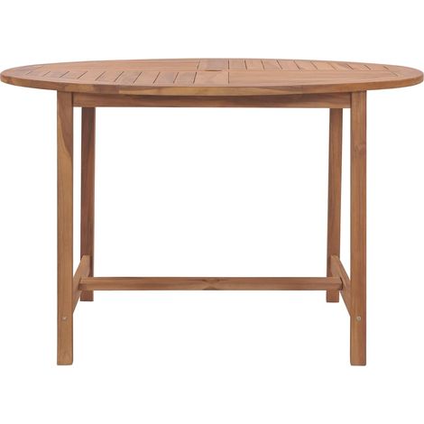 Maison Exclusive - Tavolo da Pranzo da Giardino Ø110x75 cm Legno Massello di Teak