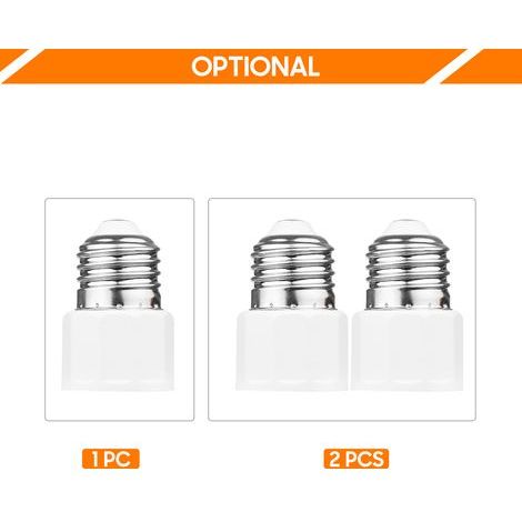 E26/E27 Bulb Socket Adapter or 3-Pin AC Plug to Lamp Holder, US Plug for Patio, Shed, Garage, Warehouse, 2 Pieces (1/5)
