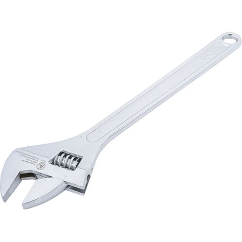 Bgs Technic – Clé à molette 600 mm – Ouverture 62 mm – Traitement chromé poli – Pour écrous et boulons