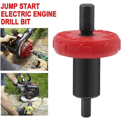 Adaptateur de moteur de perceuse électrique pour démarreur de moteur de tondeuse à gazon, adaptateur de moteur de démarrage simple (1/4)