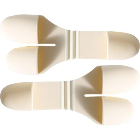 Mini maniques de cuisine en silicone blanc cassé - protège-doigts antidérapants et pince-doigts - petits gants de cuisine adaptés à la cuisson au four (1/5)