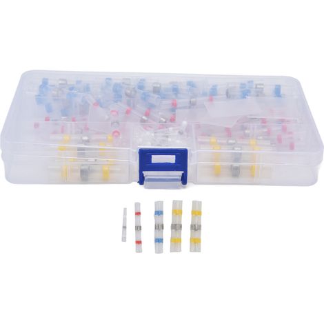 Kit de 120 raccords étanches à sertir et à chaud pour épissures électriques (1/5)