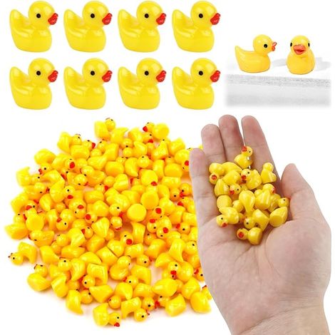 100 Pièces Mini Canards en Résine pour Aquarium Jardin Bricolage Potting Paysage - AUTRES (1/4)