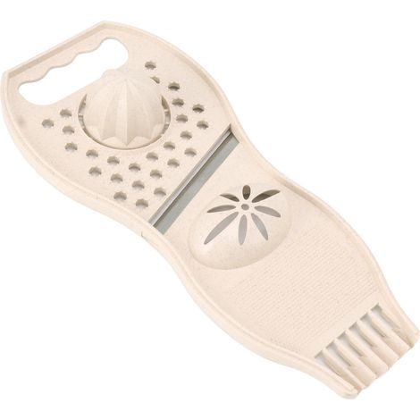 3-in-1 Zitronenpresse, multifunktional, Edelstahl, korrosionsbeständig, für Gemüse, Beige (1/5)