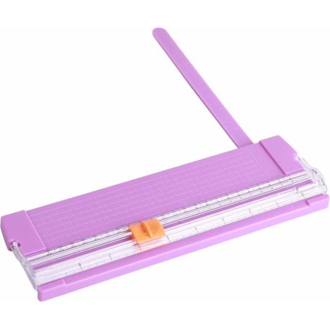 Irovami Coupe-papier mini pliable à échelle transparente sans bavures en acier au carbone violet (1/5)