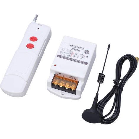 Relais sans fil RF 380V AC pour équipement machine, interrupteur commande à distance avec télécommande. (1/5)
