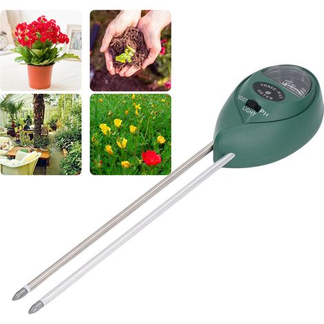 Bodenuntersuchungsgerät für Blumen und Pflanzen, Bodenfeuchte- und pH-Tester, Instrument zur Überwachung von Boden-pH-Wert, Wassergehalt, Nährstoffgehalt und Fruchtbarkeit. (1/5)