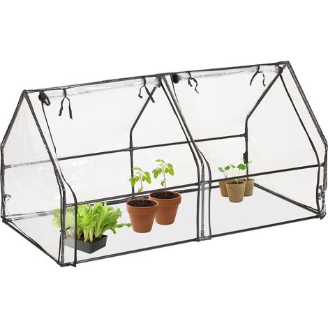 Gewachshaus pvc mit 2 turen