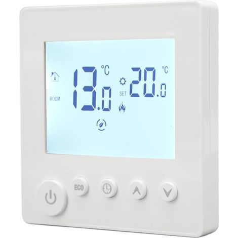 Programmierbarer Thermostat für Fußbodenheizung mit LCD-Bildschirm, 90V-240V Wandbedienfeld (1/5)