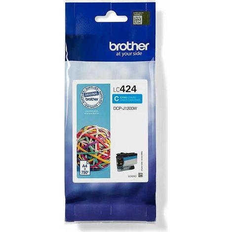 Brother LC-424C cartucho de tinta 1 pieza(s) Original Cian (1/3)