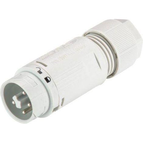 Wieland Electric 46.052.4554.0 Rundstecker Stecker, gerade Gesamtpolzahl: 3 + PE Serie (Rundsteckver