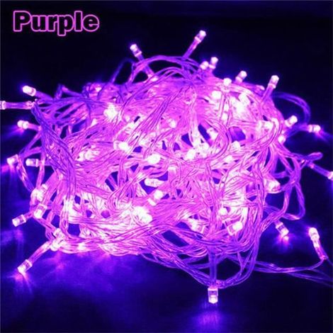Wasserdichte violette LED-Girlande, 20m mit 200 LEDs, erhältlich in 10m, 20m, 30m, 50m, 100m, für Innen- und Außenbereich, 220V-11.