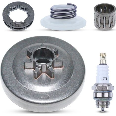 325" 7T Tambour d'embrayage Pignon pour Husqvarna 340 345 350 Tronçonneuse avec Engrenage à Vis Sans Fin Remplacer 578097901 503931801 (1/5)