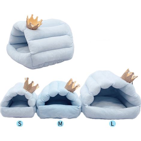 Rat Hamster Maison Lit Hiver Chaud Polaire Petit Animal Chinchilla Maison Accessoires - L (1/3)